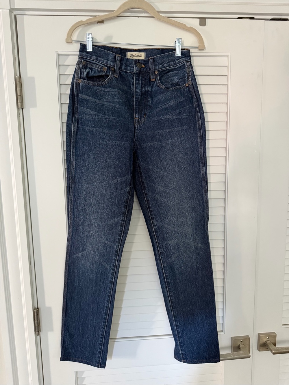 Madewell Perfect Vintage Full Length Jean Dark Blue